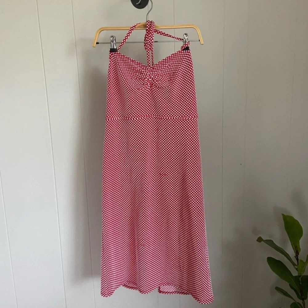 Betsey Johnson UO Exclusive Polka Dot Halter Midi Dress - Picture 3 of 6